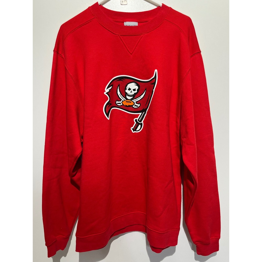 Reebok Tampa Bay Buccaneers NFL Sweatshirt Mens Medium Red Crewneck NWT